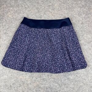 PUMA Golf Skort Skirt Pockets Floral Purple Womens Large L